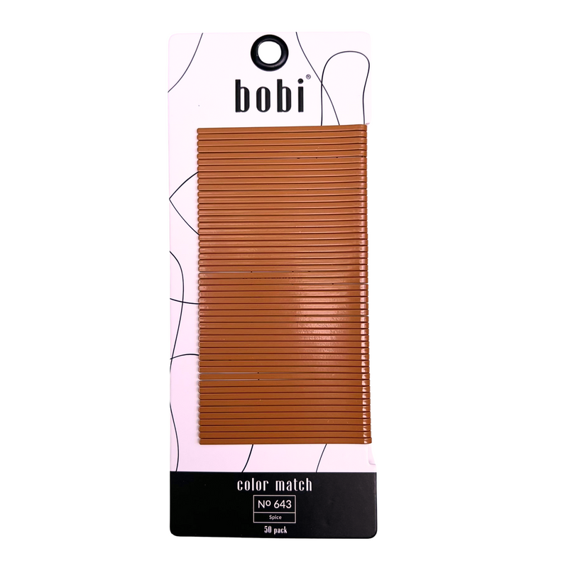 Spice #643 Copper Red Flat Bobby Pins 50 pack